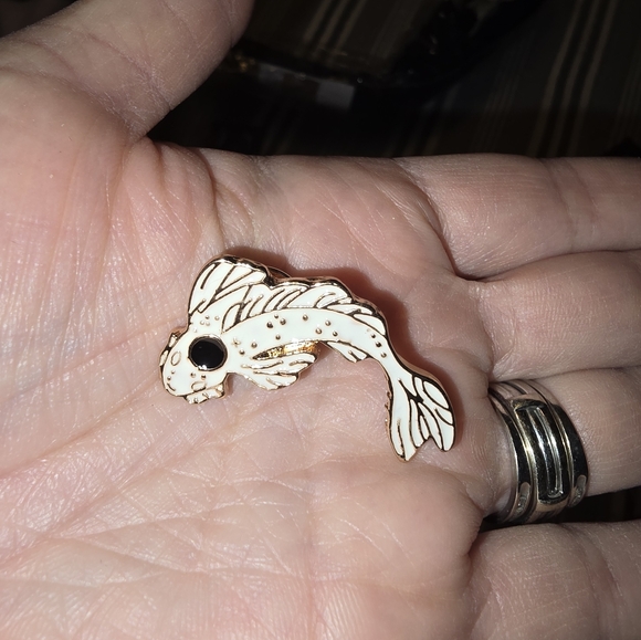 Yin and Yang Koi Enamel Pins - Picture 6 of 6